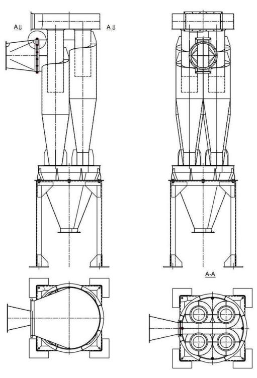чертеж циклона У21-ББЦ в Балашове
